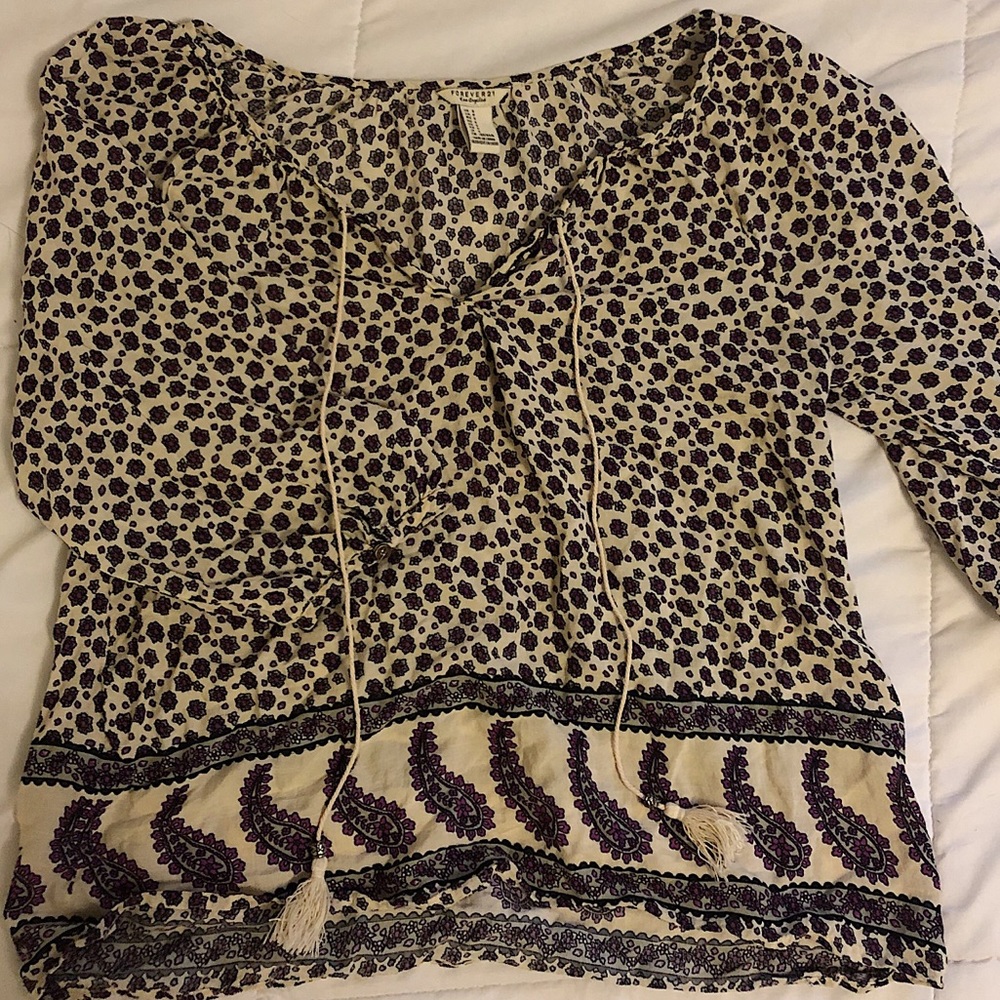 Boho Forever21 Top - Picture 3 of 5